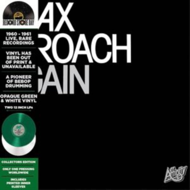 Max Roach - Again - Opaque Green & White