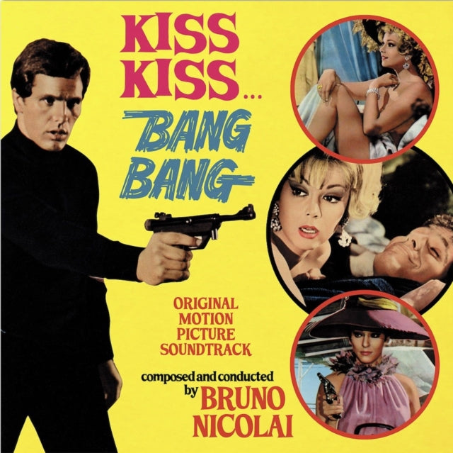 Bruno Nicolai - Kiss Kiss Bang Bang - O.S.T. - Clear Yellow Vinyl